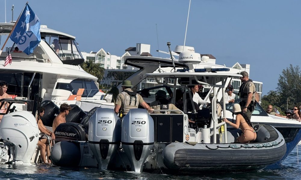Police effectuating an arrest at the 2025 Boca Bash event. (Photo: Boca Daily News)