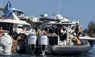 Police effectuating an arrest at the 2025 Boca Bash event. (Photo: Boca Daily News)