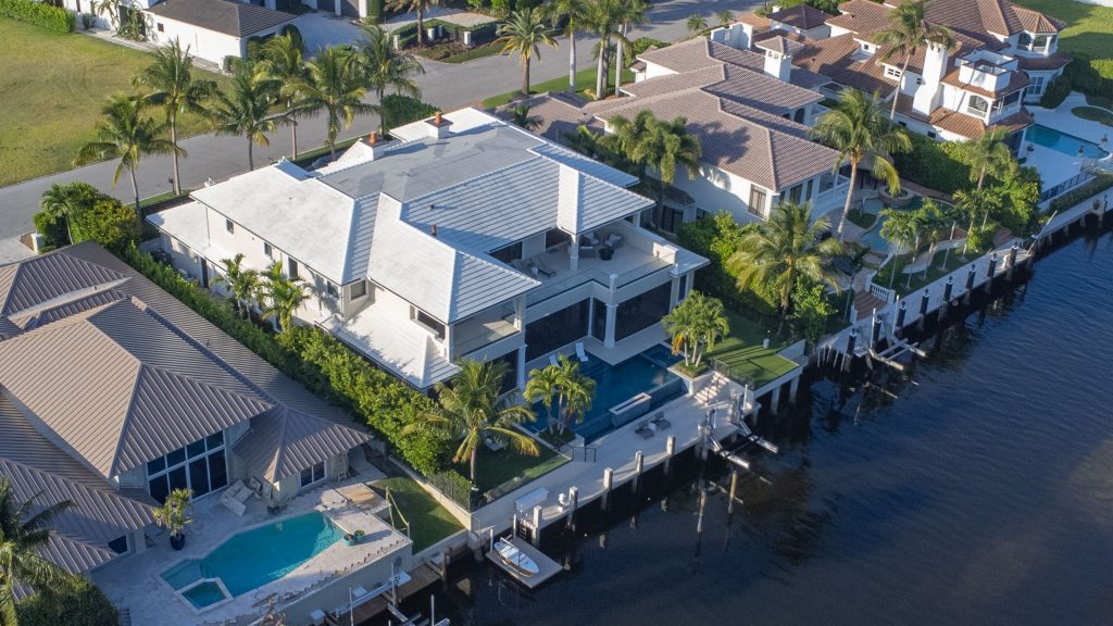 The home on E. Alexander Palm Road being leased by football star Travis Kelce. (Photo: Boca Daily News)