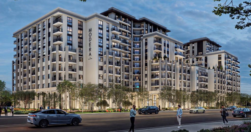 A rendering of of Modera Boca, a 12-story apartment complex at 400 S. Dixie Highway. (Planning Document via Boca Daily News)