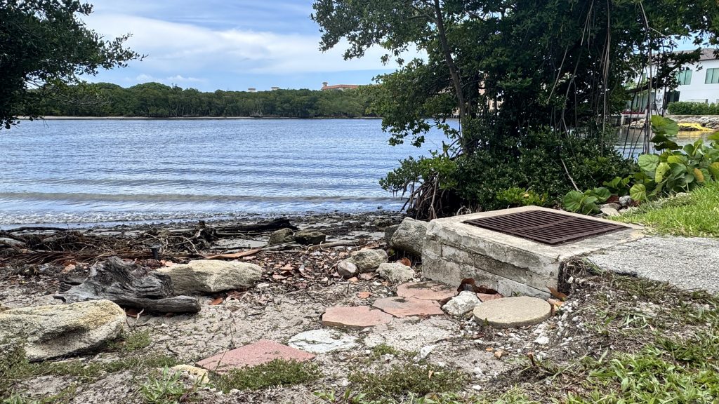 A submerged area off the Intracoastal Waterway off NE 8th Avenue in Boca Raton, FL, June 2025. (Photo: Boca Daily News)