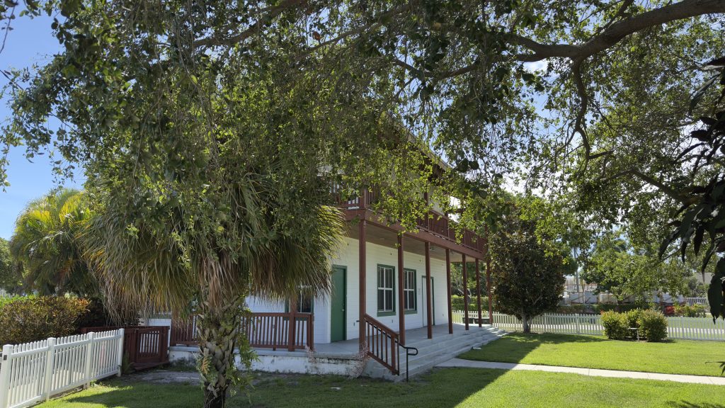 Three historic buildings on Crawford Boulevard in Boca Raton due for relocation, June 2025. (Photo: Boca Daily News)