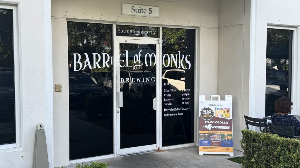 Barrel of Monks Brewery, Boca Raton, FL, June 2025. (Photo: Boca Daily News)