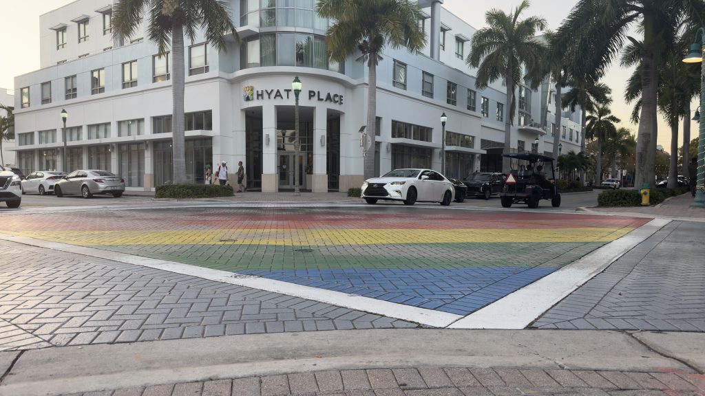 Delray Beach's 'Pride Intersection' in the Pineapple Grove neighborhood. (Photo: Boca Daily News)