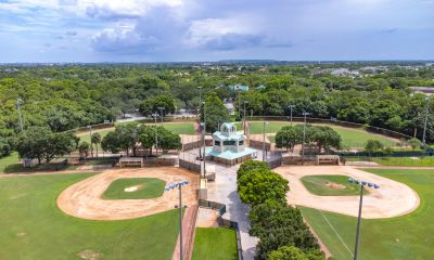 Baseball and softball fields at Sugar Sand Park, July 2025. (Photo: Boca Daily News)