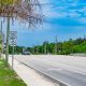 Spanish River Boulevard near the El Rio Trail crossing, Aug. 2025. (Photo: Boca Daily News)